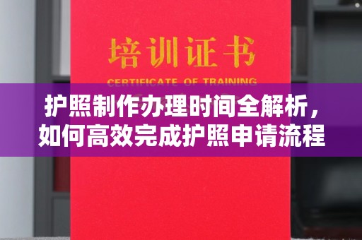 碌曲护照制作办理时间全解析，如何高效完成护照申请流程