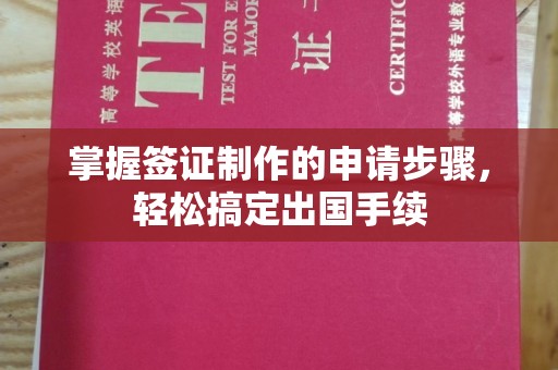 碌曲掌握签证制作的申请步骤，轻松搞定出国手续