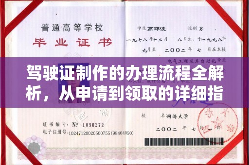碌曲驾驶证制作的办理流程全解析，从申请到领取的详细指南