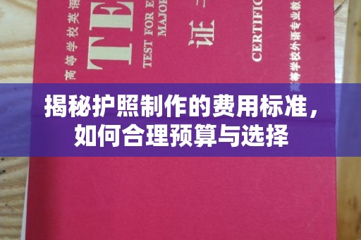 碌曲揭秘护照制作的费用标准，如何合理预算与选择