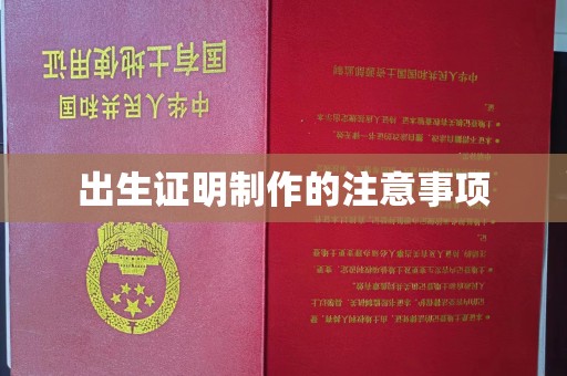 碌曲出生证明制作的注意事项